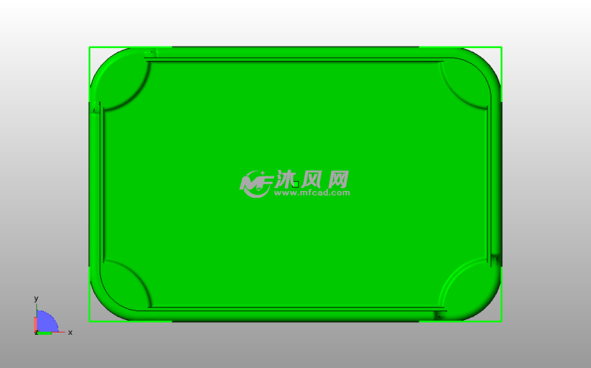 螺旋底肥皂盒底俯视图