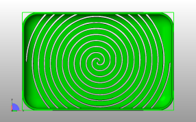 螺旋底肥皂盒露盖俯视图