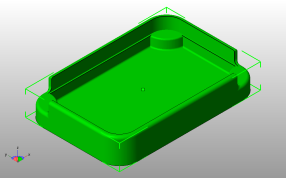螺旋底肥皂盒底斜视图