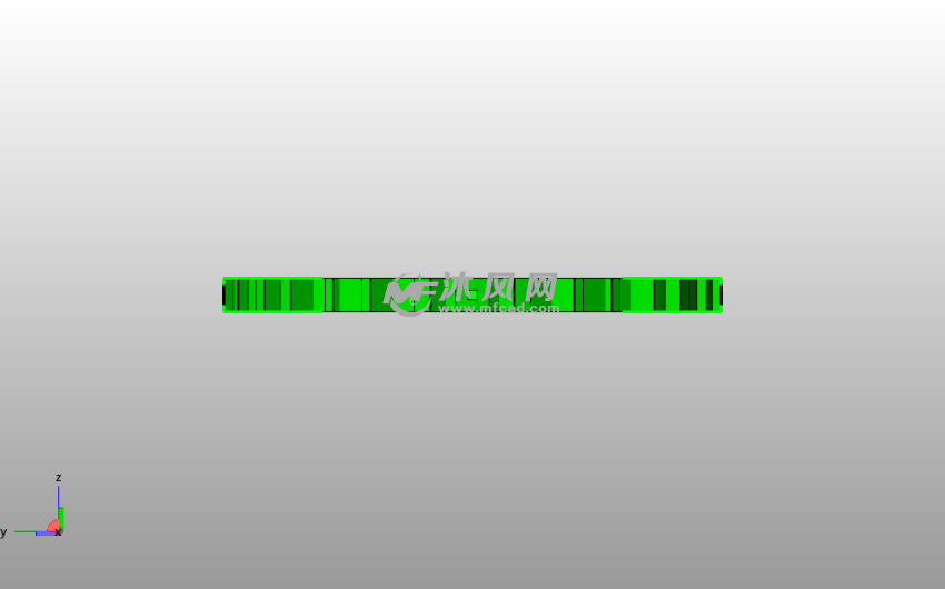 水杯杯垫模型格栅主视图