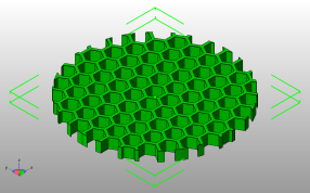 水杯杯垫模型格栅斜视图