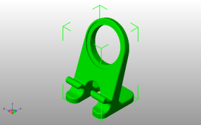 苹果X手机支架斜视图