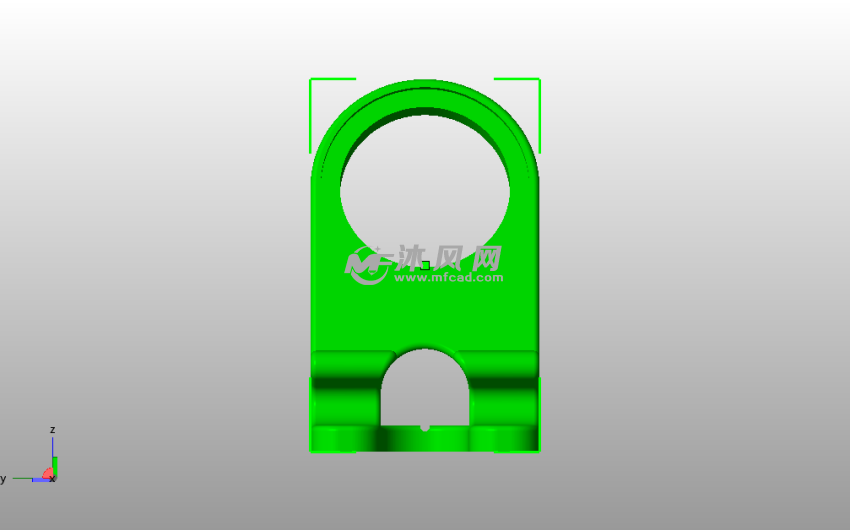 苹果X手机支架主视图