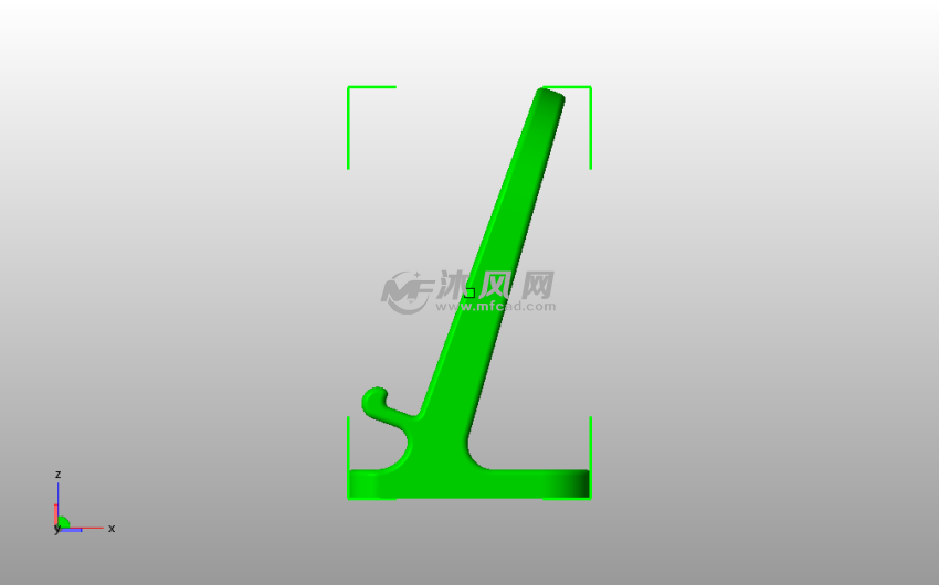 苹果X手机支架侧视图