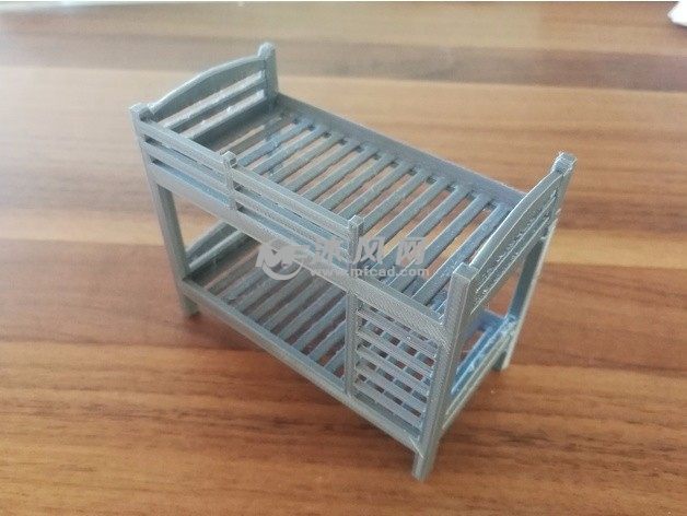 上下床铺模型实物图