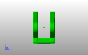 手机支架模型俯视图