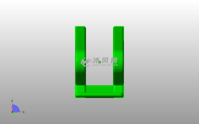 手机支架模型俯视图