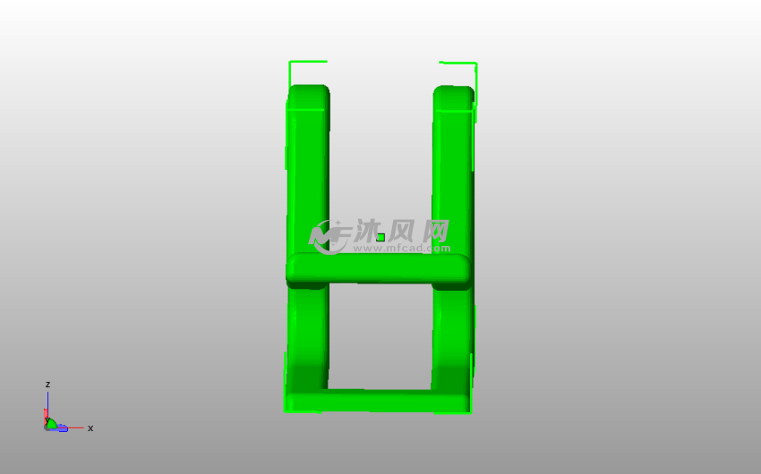 手机支架模型主视图