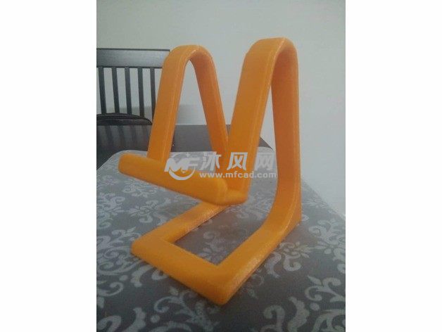 手机支架模型斜视图