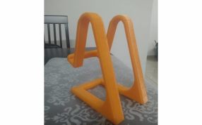 手机支架模型后视图