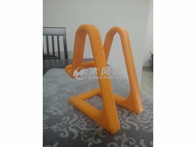 手机支架模型后视图