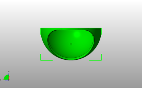  贴墙装饰花瓶俯视图