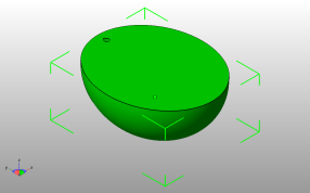  贴墙装饰花瓶斜视图