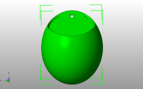  贴墙装饰花瓶主视图
