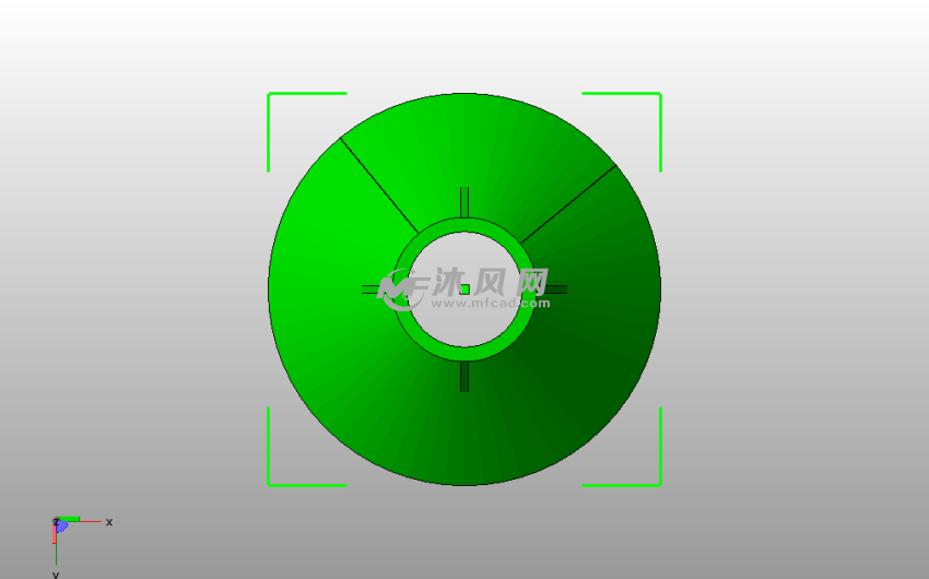 家庭漏斗模型底视图