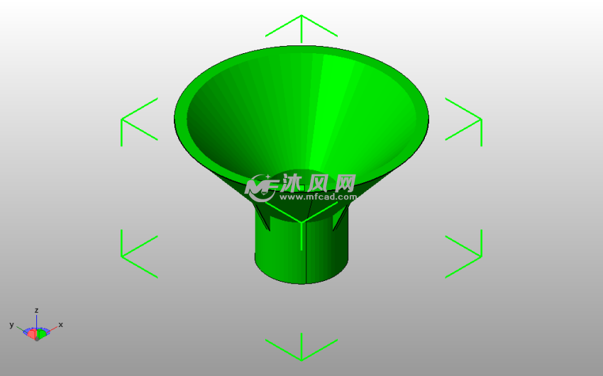家庭漏斗模型斜视图