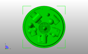 圣诞节村落灯俯视图