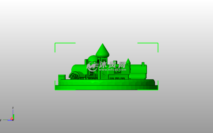 圣诞节村落灯侧视图