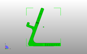 双色手机支架左侧视图