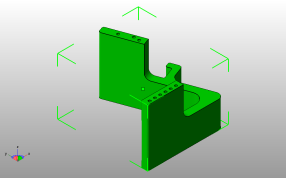 双色手机支架左斜视图