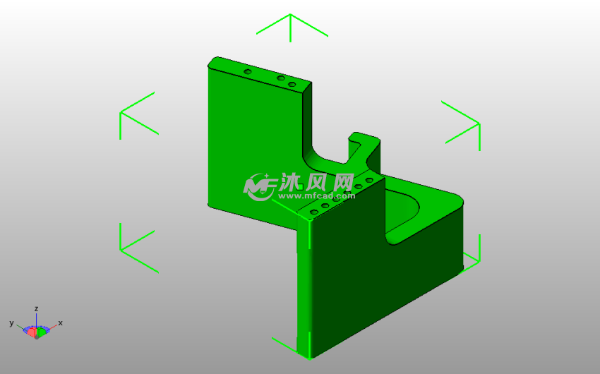 双色手机支架左斜视图