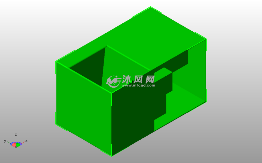  移动整理箱斜视图