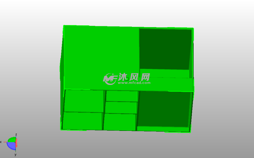  移动整理箱主视图