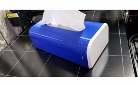 纸抽盒子模型后视图