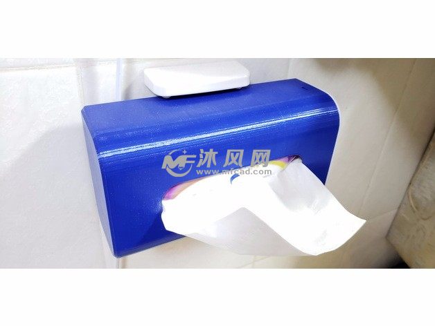 纸抽盒子模型主视图