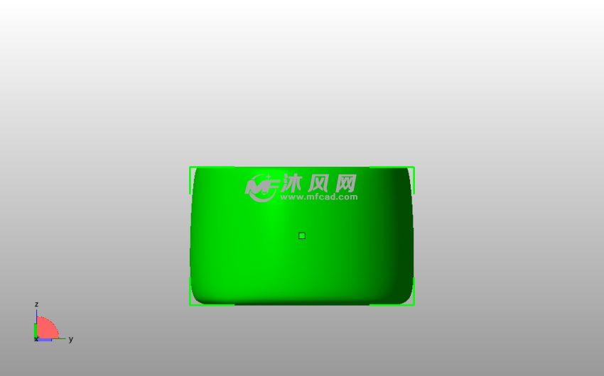 北欧风花盆主视图