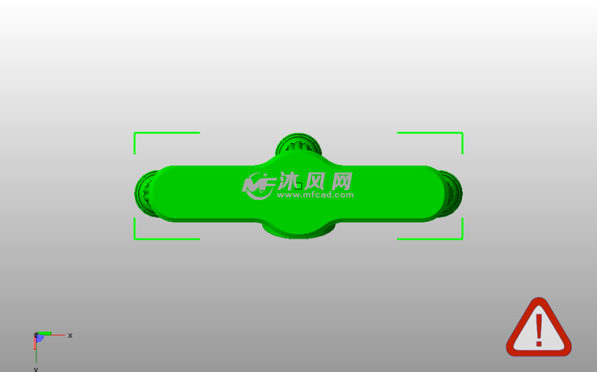  玩具烛台模型底视图