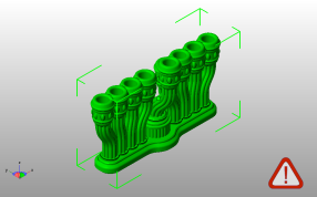  玩具烛台模型斜视图