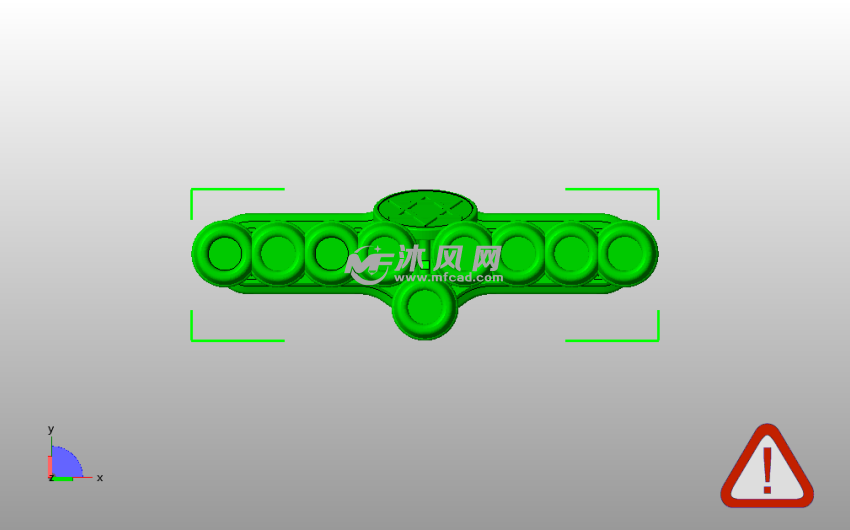  玩具烛台模型俯视图