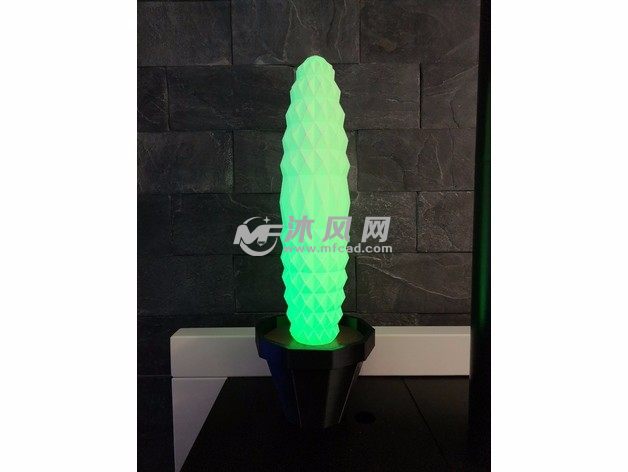 仙人掌灯罩开灯