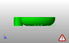 悬挂肥皂盒侧视图
