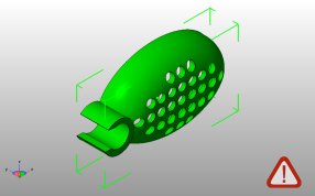悬挂肥皂盒斜视图