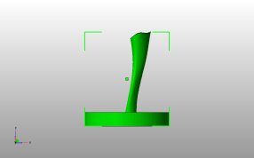 花梗花瓶模型主视图