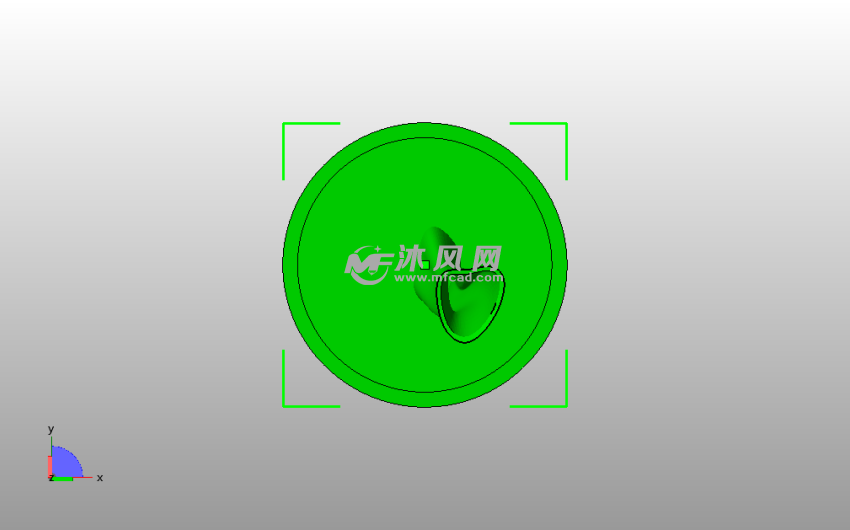 花梗花瓶模型俯视图