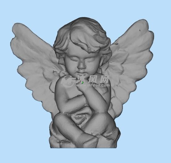 天使挂件三维模型