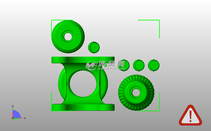 马萨基按摩棍俯视图
