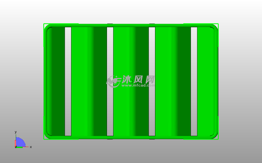 无底肥皂盒模型俯视图