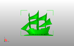  一帆风顺小船侧视图