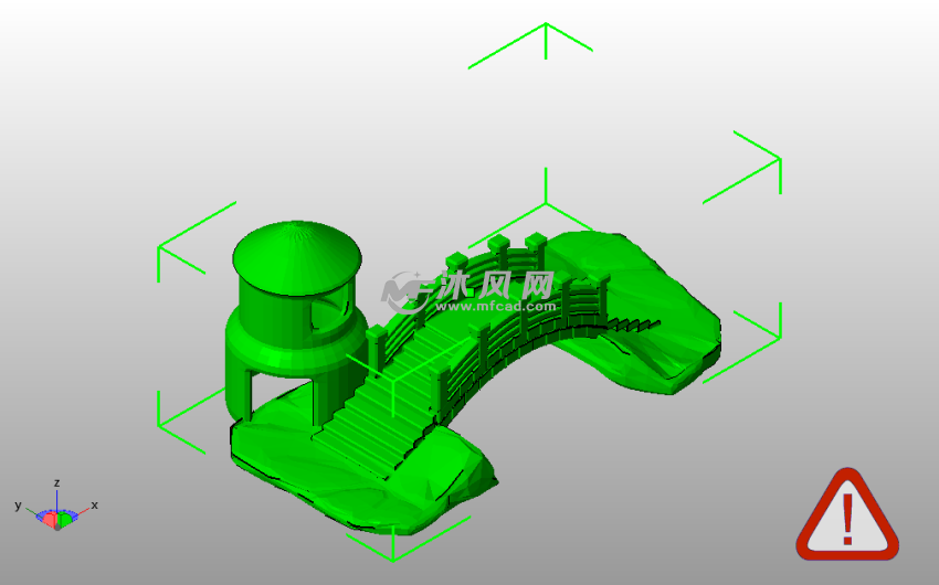 鱼缸装饰件斜视图