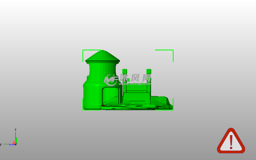 鱼缸装饰件主视图
