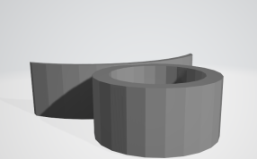 剥橙子皮的小工具灰色渲染