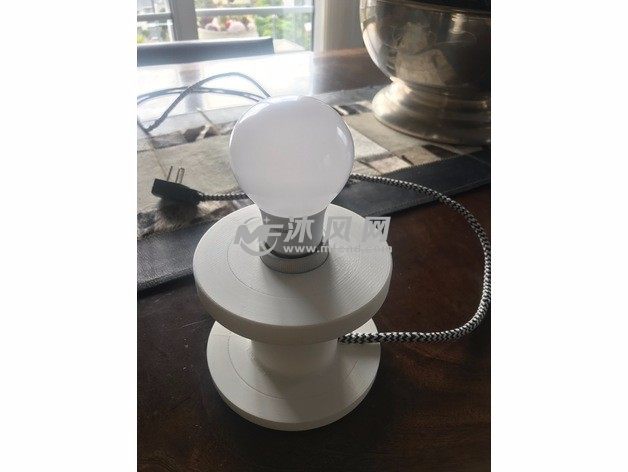 3D打印灯罩安装灯泡