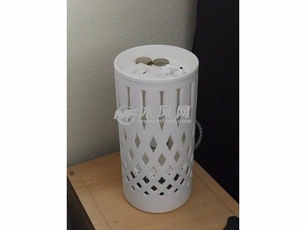 3D打印灯罩未开灯