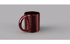 3D打印螺旋杯子效果图