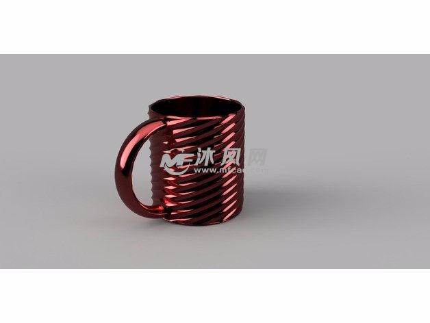 3D打印螺旋杯子效果图