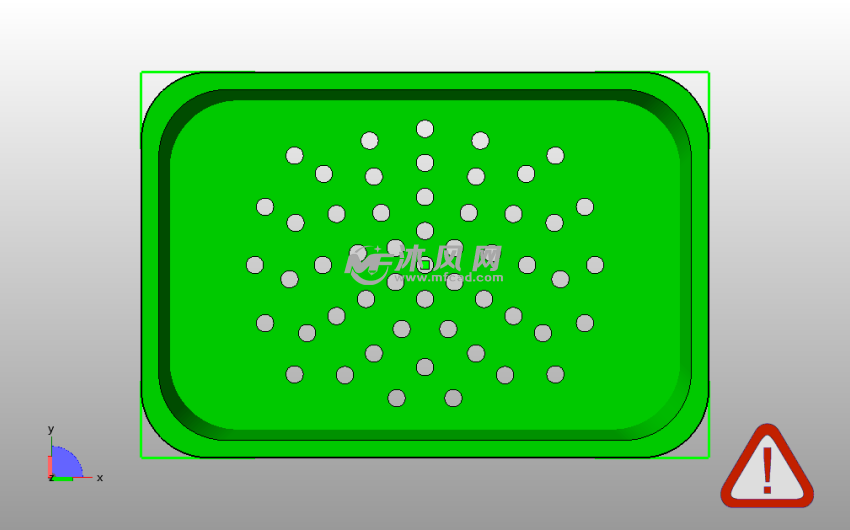 肥皂盒模型俯视图